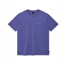 피그먼트 다잉 스톤로고 오버핏 티셔츠(퍼플)
