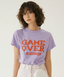 FJD GAME OVER T-SHIRTS LILAC