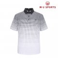 패턴 그라데이션 반팔 티셔츠 MU22322TS66-WHI