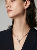 레브(REVE) [Silver 925] lock-motif pendant necklace-SILVER