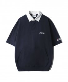 Loose Rugby T-shirts Navy (JN5TSU176NA)