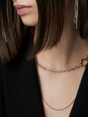 레브(REVE) [Silver 925] multi-way screw clasp necklace
