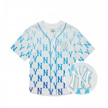 그라데이션 모노그램 베이스볼 셔츠 NY (Blue)