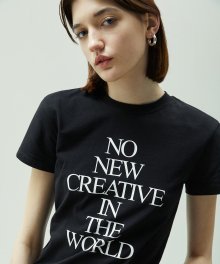NO NEW CREATIVE SHORT SLEEVE TEE [BLACK]