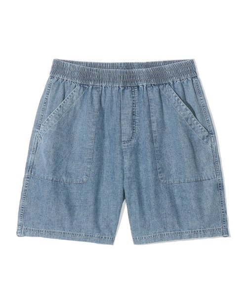 파르티멘토() 스톤 워싱 데님 쇼츠 블루 상품 이미지