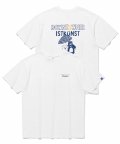다운타우너_파라솔 베어즈 티셔츠 화이트(IK2CMMT521B)