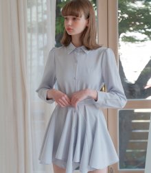 Bella frill dress SKYBLUE