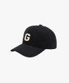 G LOGO PEACHSKIN CAP-BLACK