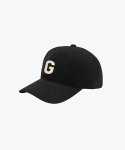 골스튜디오(GOALSTUDIO) G LOGO PEACHSKIN CAP-BLACK