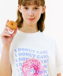 PINK DONUT T-SHIRT / WHITE