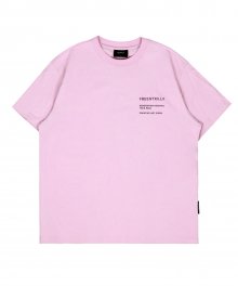 모노그램 해시태그 컴포트핏 반팔 티셔츠(라이트 핑크)