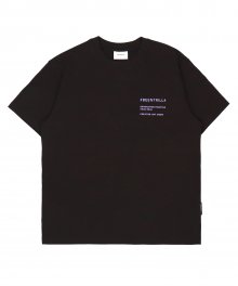 모노그램 해시태그 컴포트핏 반팔 티셔츠(블랙)