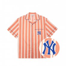 에스닉 스트라이프 반팔 셔츠 NY (L.Orange)