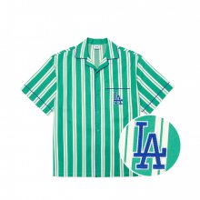 에스닉 스트라이프 반팔 셔츠 LA (Mint)