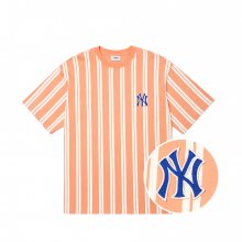 에스닉 스트라이프 메가 오버핏 반팔 티셔츠 NY (L.Orange)