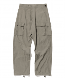 nylon multi pocket pants grey