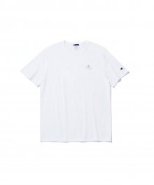 [US] C+Champion 로고 4.6oz Soft Light 반팔티셔츠 (WHITE) CKTS2E310WT