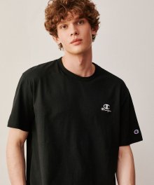 [US] C+Champion 로고 4.6oz Soft Light 반팔티셔츠 (BLACK) CKTS2E310BK