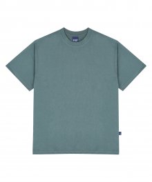 S/T 베이직 루즈핏 반팔 티셔츠 - DEEP GREEN