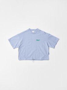 String Crop Half T-Shirts_Sky