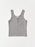 Lip sleeveless top_Mellange Gray