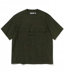 cardigan short shirts olive green