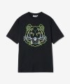 남성 K 타이거 반소매 티셔츠 - 블랙 / FC55TS2094SA99