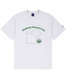 DOGGY TEE (WHITE/GREEN)