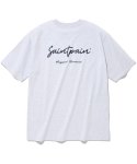 세인트페인(SAINTPAIN) SP 캘리 로고 티셔츠-애쉬 멜란지