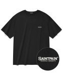 세인트페인(SAINTPAIN) SP 스몰 로고 티셔츠-블랙