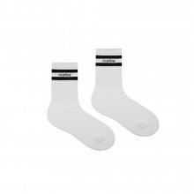 Double Line Point Socks_White (Men)