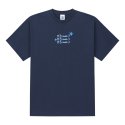 라디네오(RADINEO) 블루 플라워 3 반팔 티셔츠 네이비