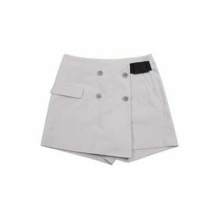 마틴골프(MARTINE GOLF) Double Button Wrap Shorts_Light Grey 상품 이미지