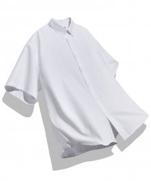 [ONEMILE WEAR] BIG OXFORD SMALL ARCH SS SHIRT WHITE