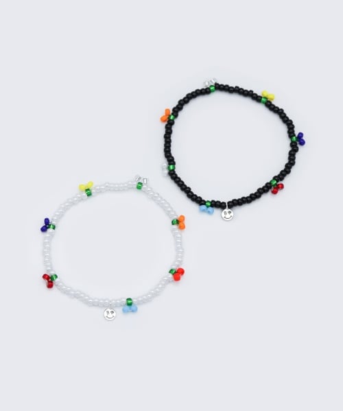 봉보(BONBEAU) Cherry festival cute beads Bracelet 미니 스마일 참 큐트 체리 비즈 팔찌 - 후기 | 무신사