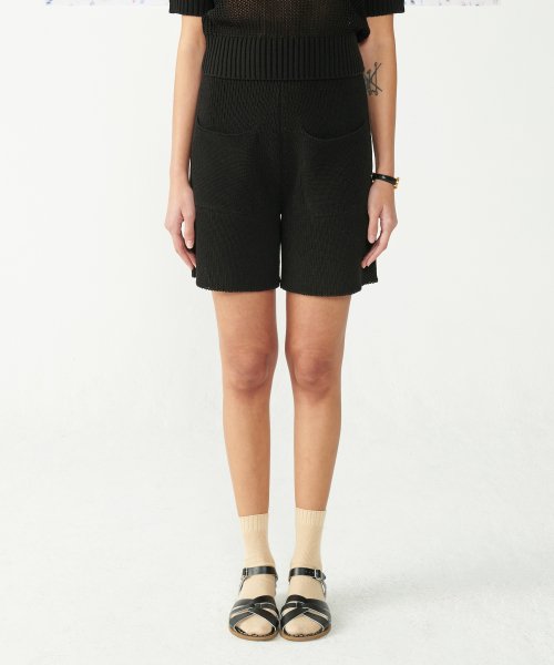 에이전트픽(agentpeek) AGP 니트 쇼츠(W) 블랙