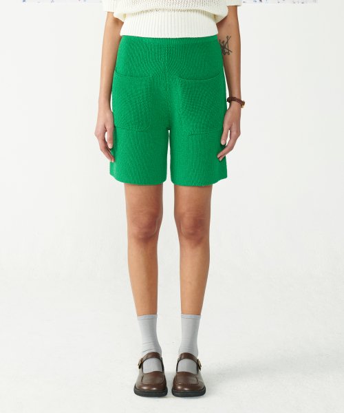 에이전트픽(agentpeek) AGP 니트 쇼츠(W) 그린