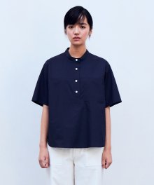 22ss pullover short shirts(womens) navy