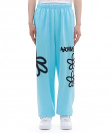 939 DAISY SWEAT PANTS (SKY BLUE)