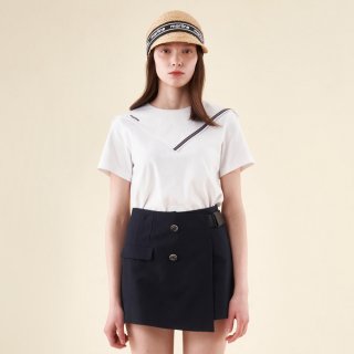 마틴골프(MARTINE GOLF) Raphia Wide Visor Cap_Light Beige 상품 이미지