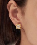 누누핑거스(NOONOO FINGERS) [s925post] golden beige earring