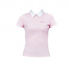 뉴 진주 카라 반팔 티셔츠 (Pink)
