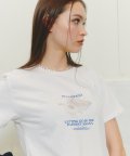 Conch Asana Crop T-shirt [WHITE]