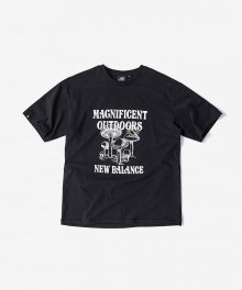 NBNEC29123 / UNI 오가닉 코튼 일러스트 티셔츠(BLACK)