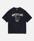 WRESTLING BOY TEE _ NAVY