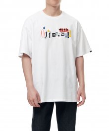 슬로건 반소매 티셔츠 - 화이트 / VN0A7TPHWHT1
