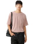퀄리티 퍼포먼스(QUALITY PERFORMANCE) 싸이로 포켓 티셔츠 - 멜란지 핑크