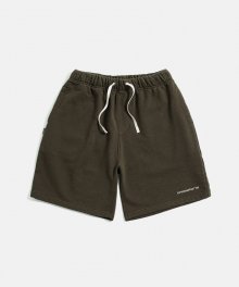 Standard logo Sweat Shorts Brown Olive