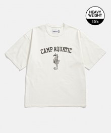 Camp Aquatic Heavy Weight Tee Off White