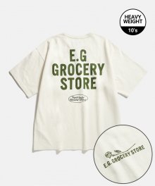 EG Grocery Heavy Weight Tee Off White
